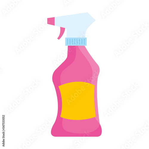 cleaning spray household tool, on white background vector illustration design