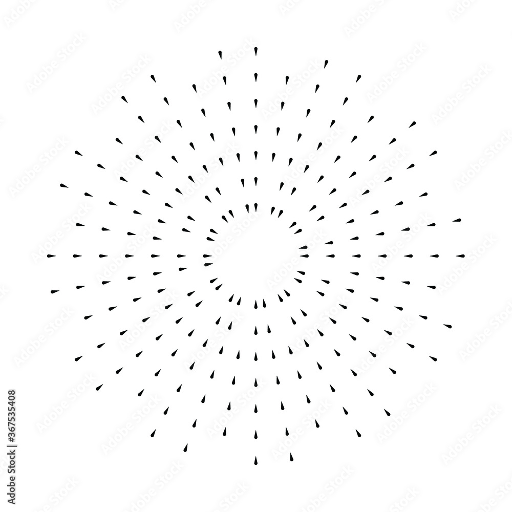 Halftone dots in circle form. Circular Music equalizer . Audio waves . Sound frequency . round logo . vector dotted frame . design element Halftone dots in circle form. Circular Music equalizer . Audio waves . Sound frequency . round logo . vector dotted frame . design element