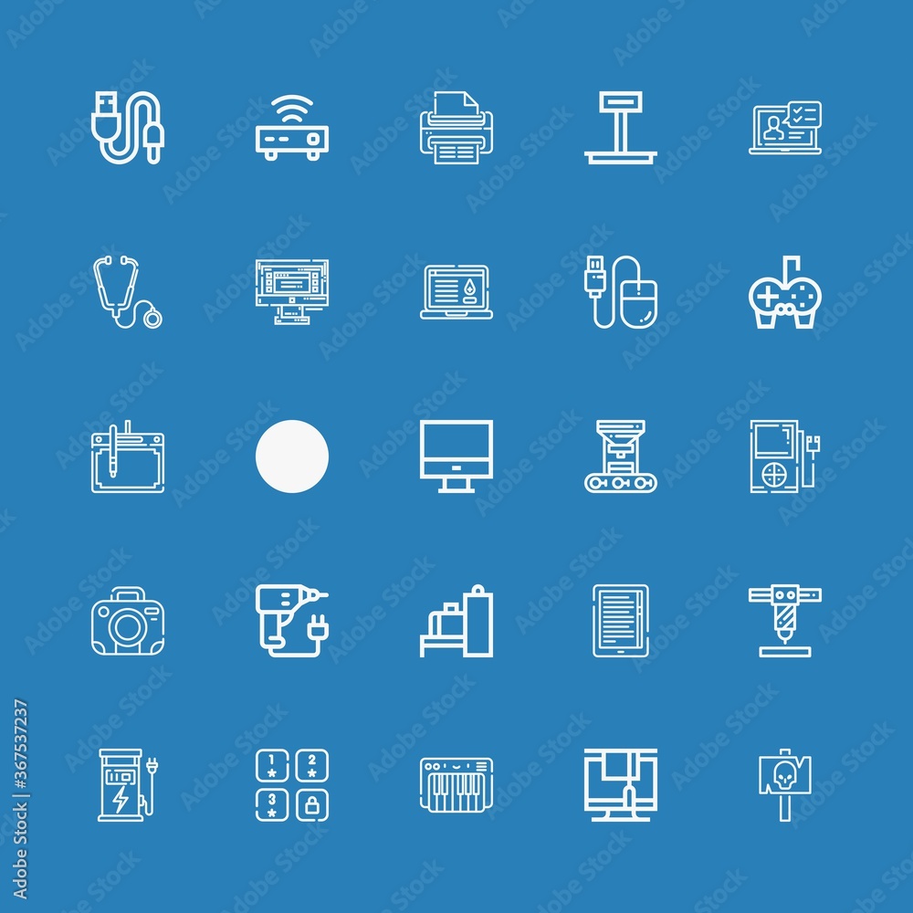 Editable 25 device icons for web and mobile Editable 25 device icons for web and mobile