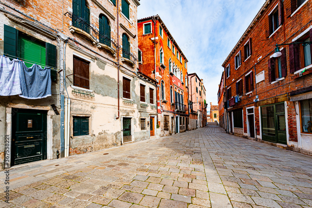 Deserted streets of Venice