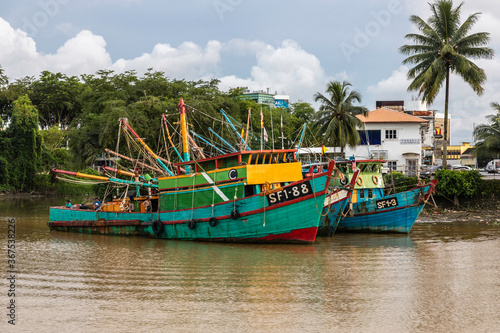 boat trip on the Sarawak river from Kuching, Borneo