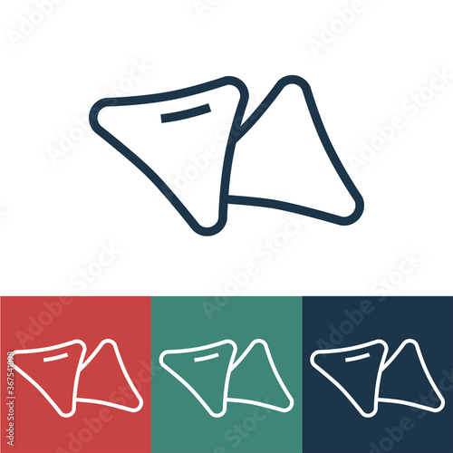 Linear vector icon with belyashi