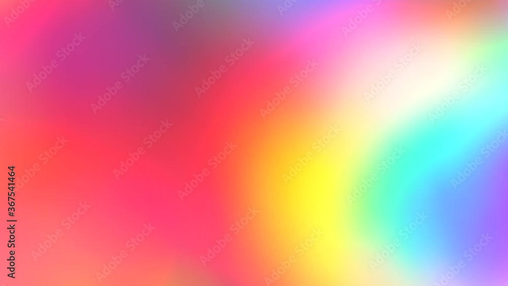 Soft holographic multicolor rainbow gradient background. Abstract psychedelic hypnotic movement. Shape and color change Soft holographic multicolor rainbow gradient background. Abstract psychedelic hypnotic movement. Shape and color change