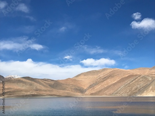 lake and mountains