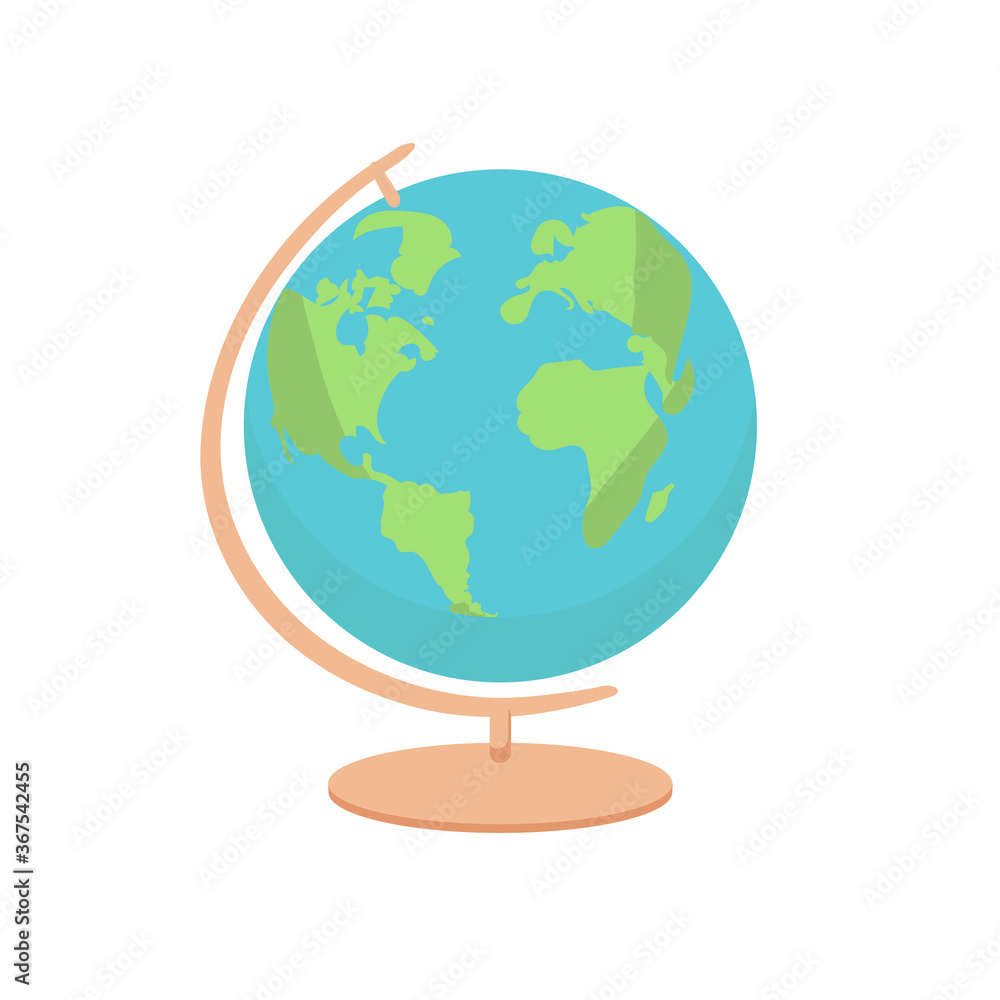 Geography earth globe icon - vector illustration. flat Geography earth globe icon - vector illustration. flat