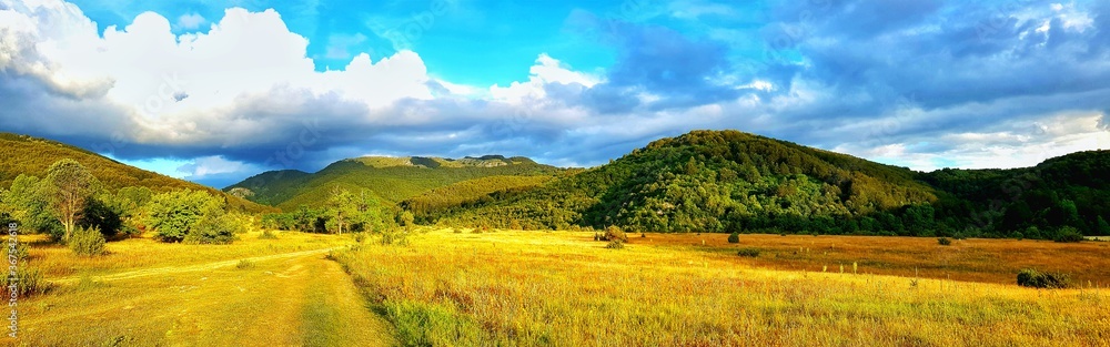 Lazoropole, Macedonia - Afternoon national park landscape scene 