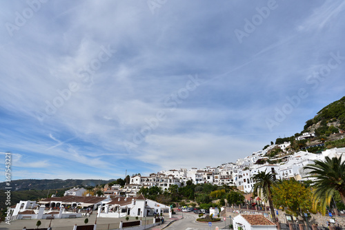 beautiful white village, Frigiliana, Spain 