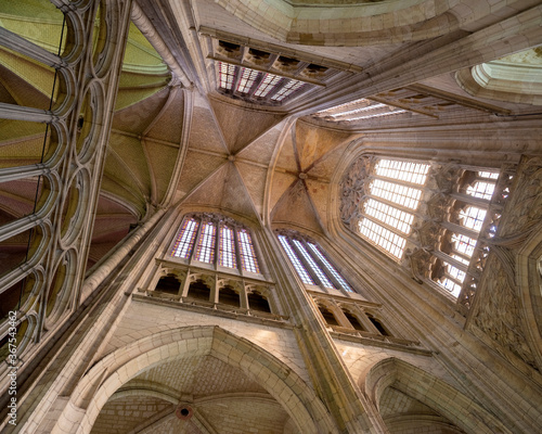 interior of cathedral in french town of Saint Quentin