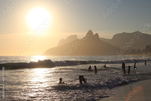 RIO DE JANEIRO, BRAZIL - May 30, 2017: Ipanema Beach at Rio de Janeiro