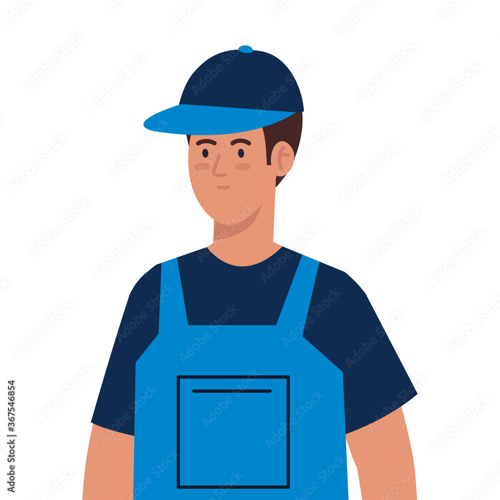 man worker of cleaning service, on white background vector illustration design man worker of cleaning service, on white background vector illustration design