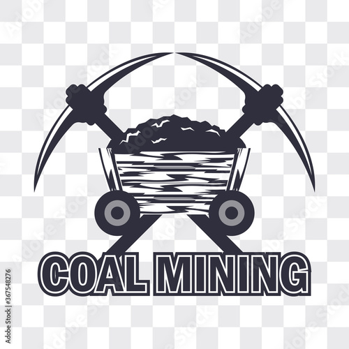 coal mining insignia. vector illustration