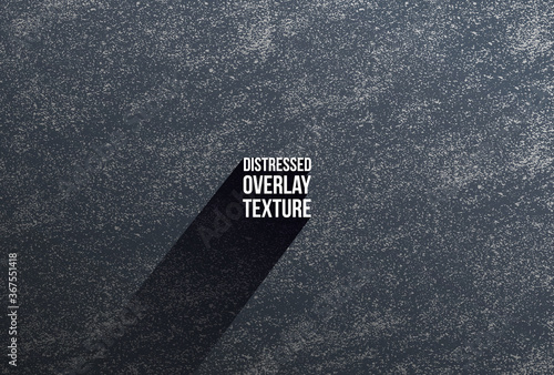 Black distressed overlay texture of cracked concrete, stone or asphalt. Dark blue grunge background. Abstract halftone vector illustration. Isolated on white background.