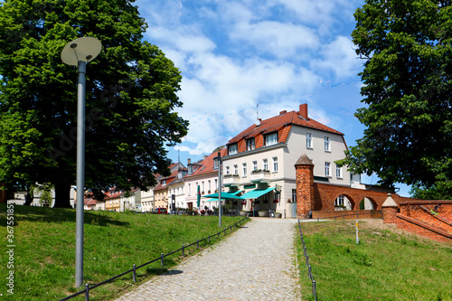 Neuruppin Altstadtszene an der Seepromenade photo