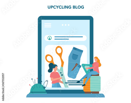 Upcycling online service or platform. Eco tips for reducing waste.