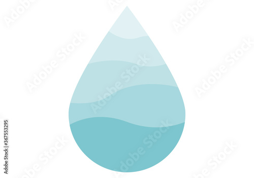 Icono de una gota de agua azul.