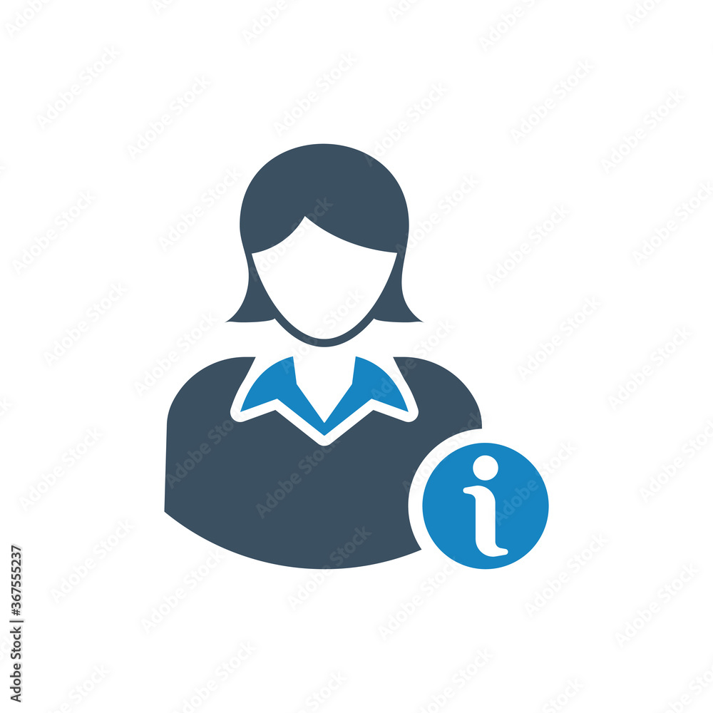 woman info icon woman info icon