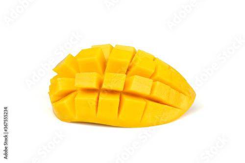 Mango fruit isolated on white background, Clipping Path