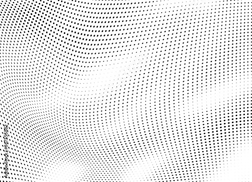 The halftone texture is monochrome. Vector chaotic background.