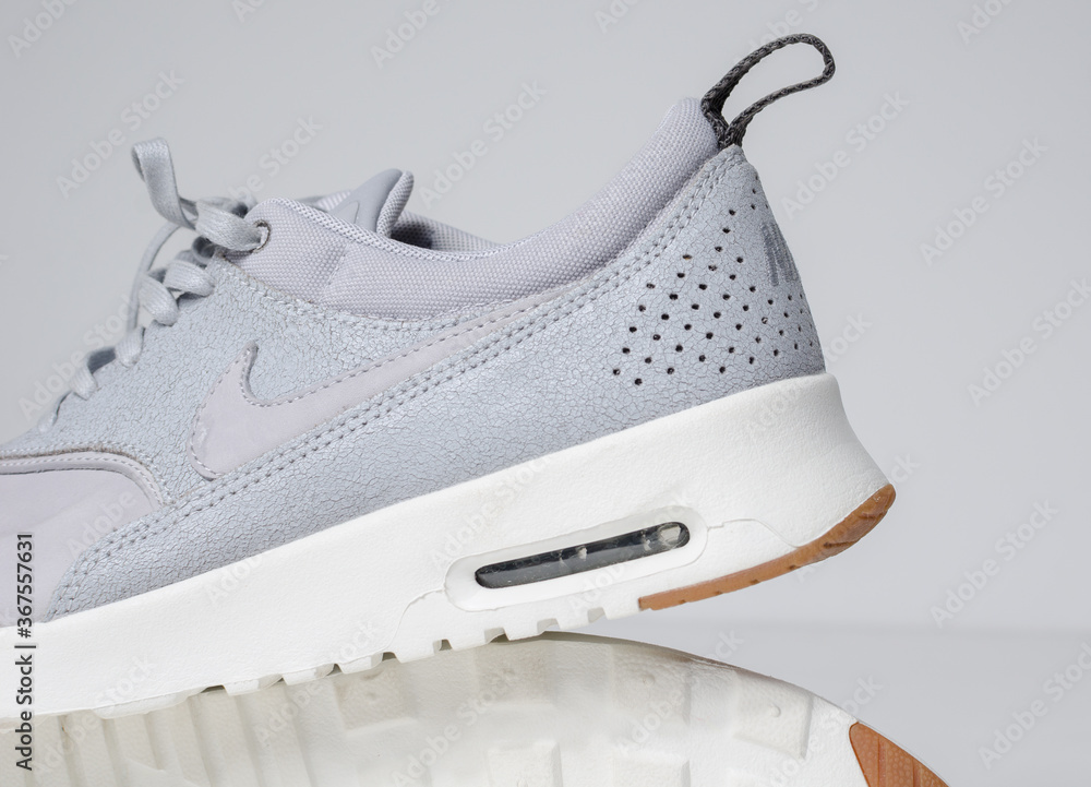 atraer Desviación Expresamente london, uk 05/08/2018 Nike Air Max thea Cool Grey Sail Metallic Pewter  running trainers. Nike air contemporary sneaker trainers. Nike sport and  street wear fashionable athletic apparel. Stock Photo | Adobe Stock