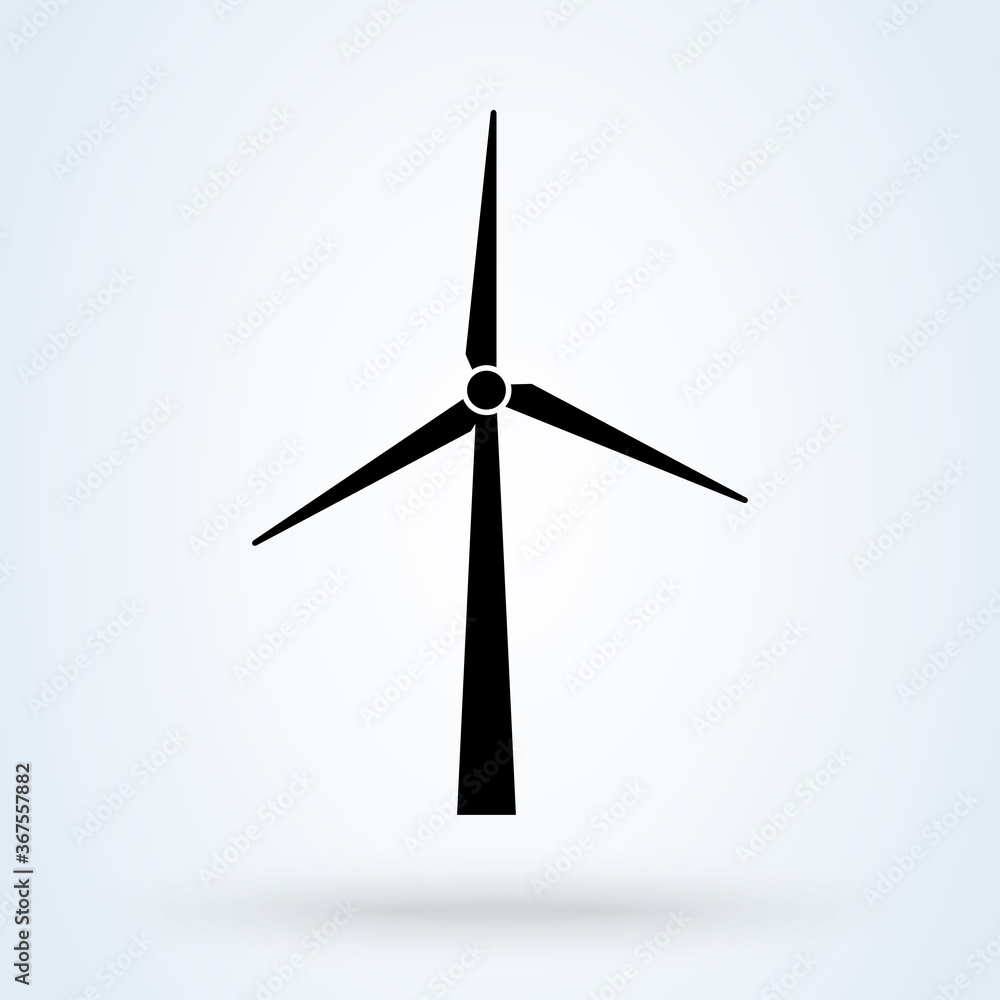 Energy turbine wind. Simple modern icon design illustration. Energy turbine wind. Simple modern icon design illustration.