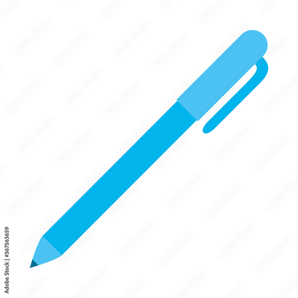 Pen flat style icon vector design Pen flat style icon vector design