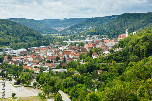 Ausblick auf die Stadt Horb im Landkreis Freudenstadt (Region Nordschwarzwald)