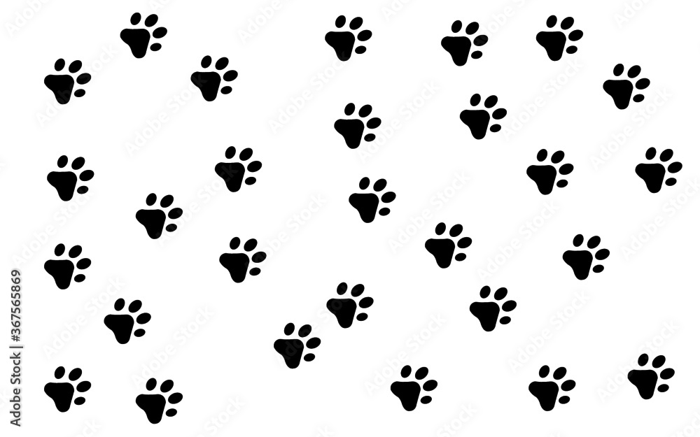 paw prints vector paw prints vector