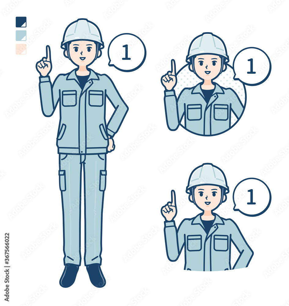 simple work wear Construction site man_Counting-as-1 simple work wear Construction site man_Counting-as-1
