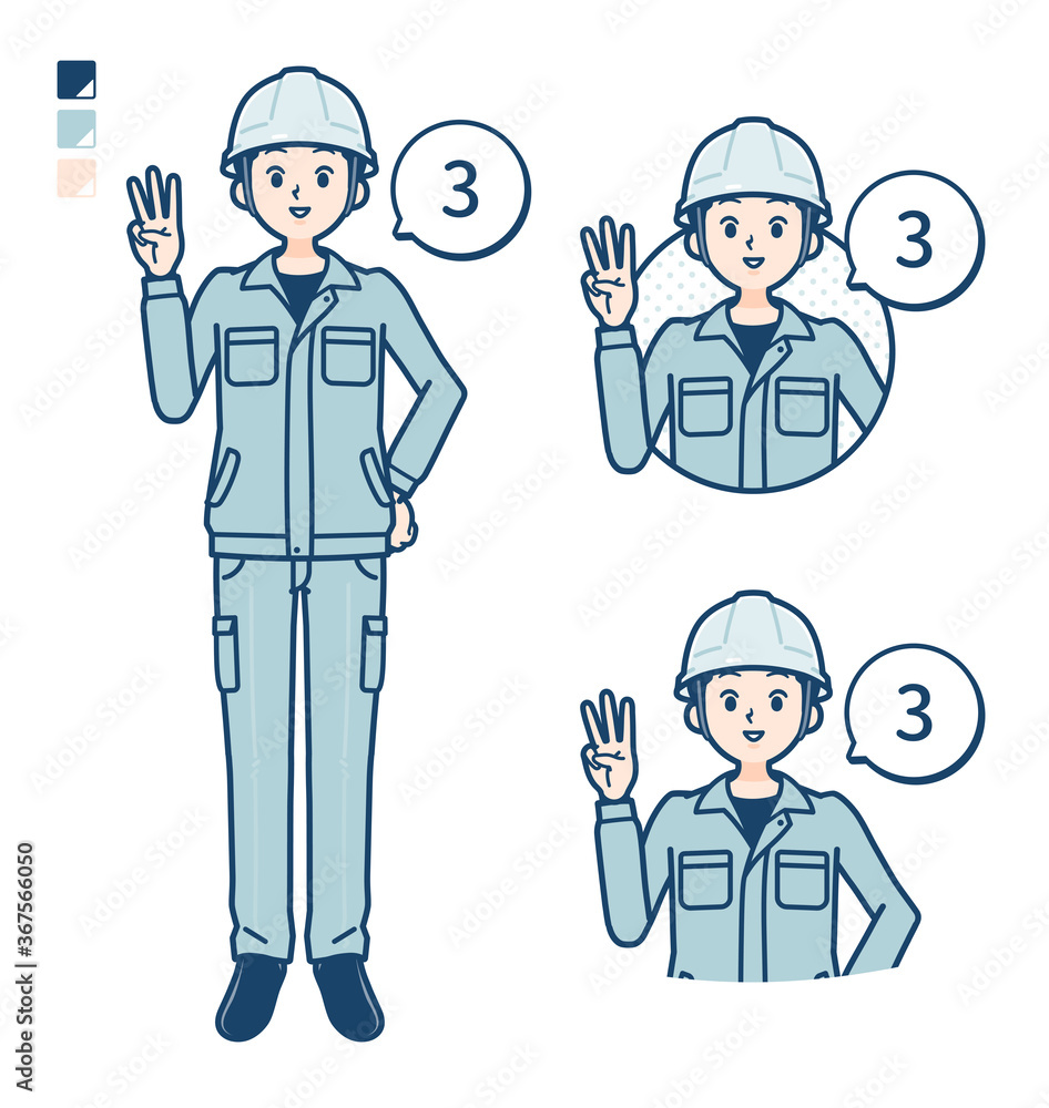 simple work wear Construction site man_Counting-as-3 simple work wear Construction site man_Counting-as-3