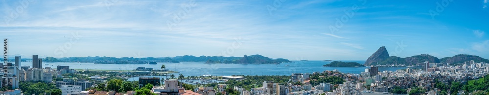 Panoramic shot of Santa Teresa, Rio de Janeiro Rio Brazil