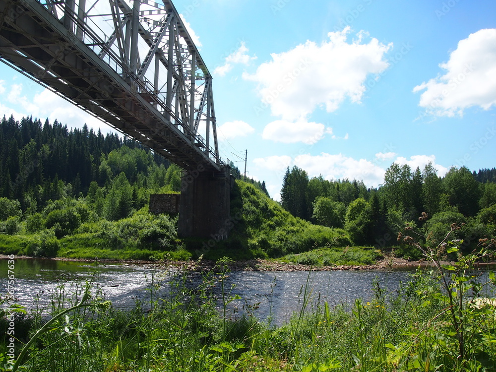 Fototapeta premium bridge over the river