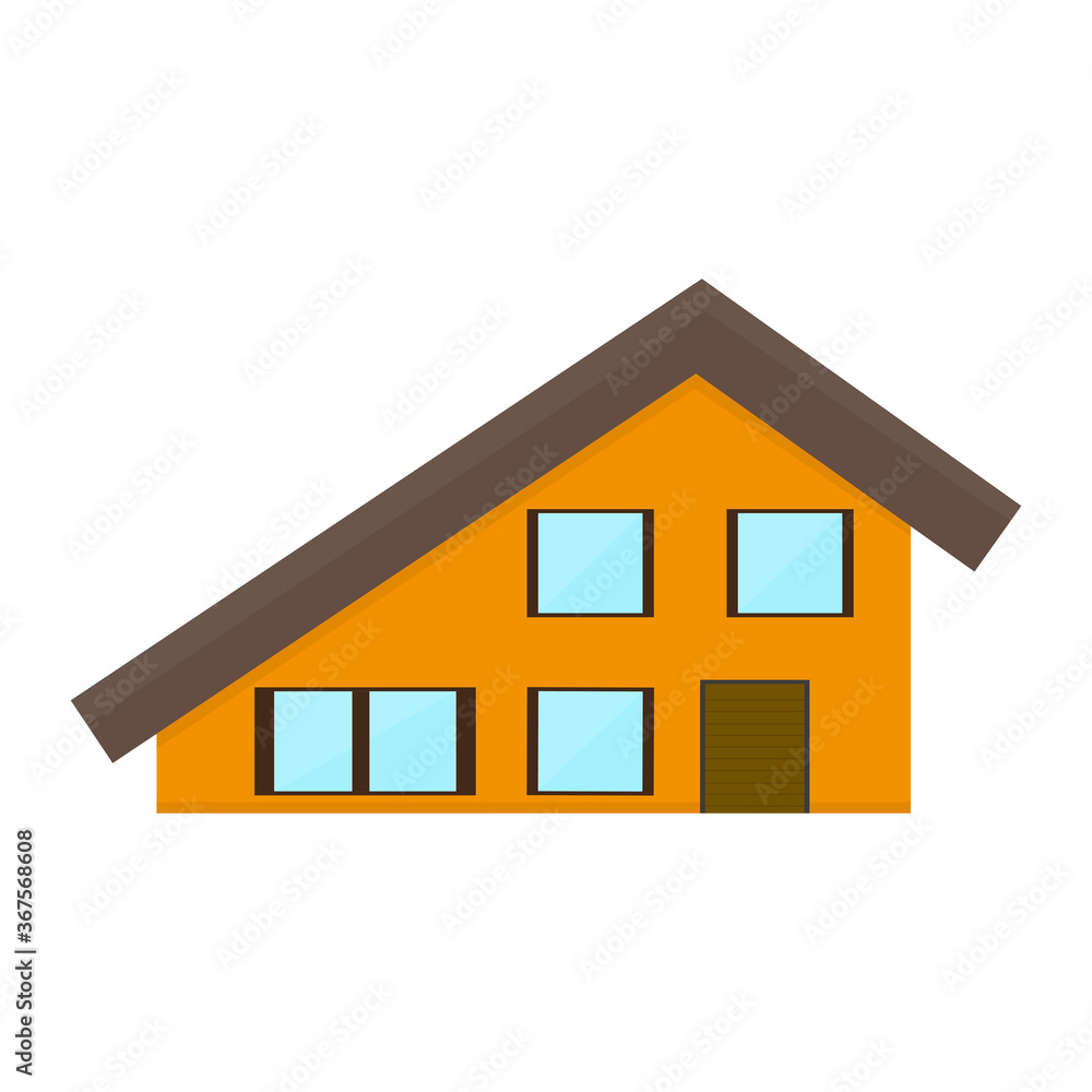 Residential house icon. Home building icon - Vector Residential house icon. Home building icon - Vector