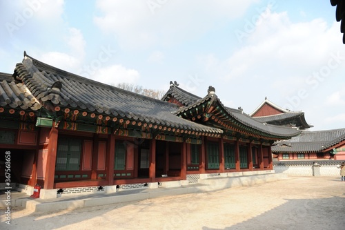 Famous historic Gyeongbokgung Palace in Seoul, South Korea
