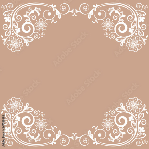 abstract floral decorative background for design