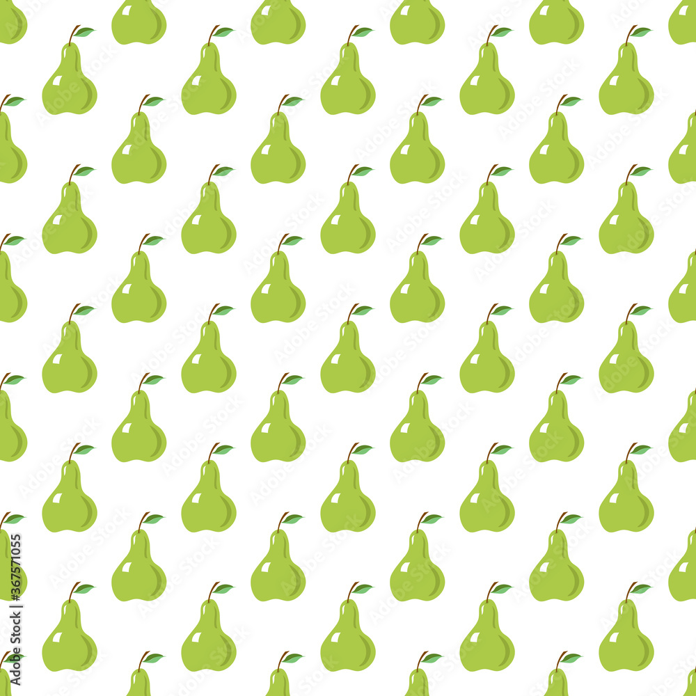 seamless pattern with green pears seamless pattern with green pears