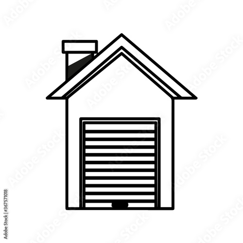 Residential house icon. Home building icon - Vector