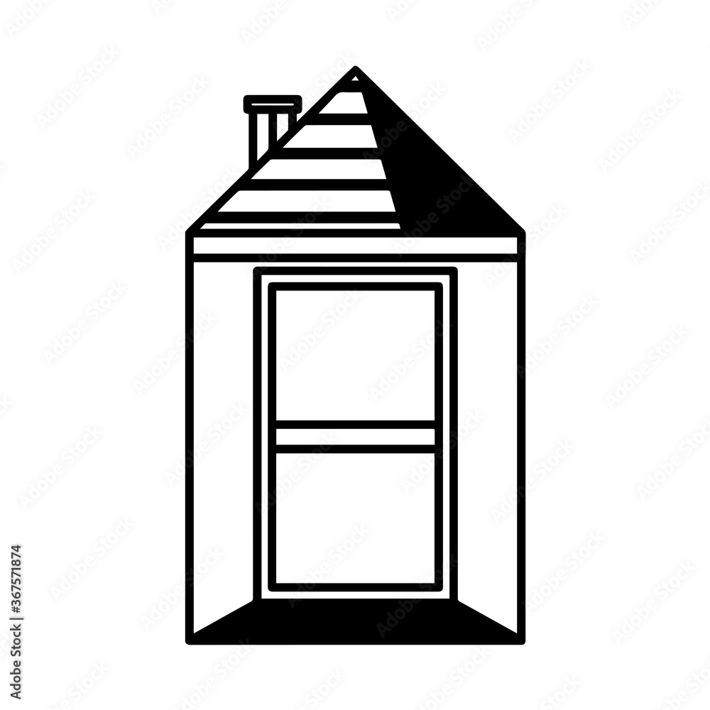 Residential house icon. Home building icon - Vector Residential house icon. Home building icon - Vector
