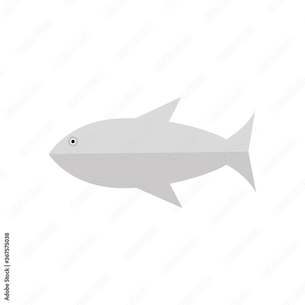 Fototapeta premium Isolated fish icon. Seafood icon . Healthy food - Vector