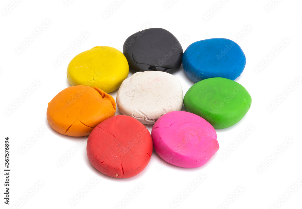 colored plasticine isolated colored plasticine isolated