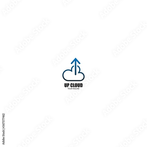 Up cloud icon logo design concept © xbudhong