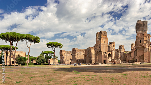 The Baths of Caracalla in Rome, Italy photo
