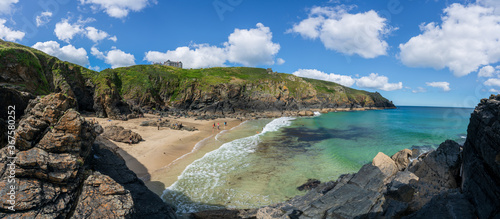 Housel Bay panorama, Cornwall, UK