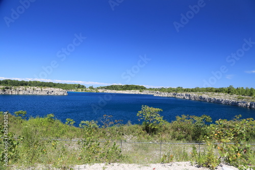 Abandoned rock quarry 