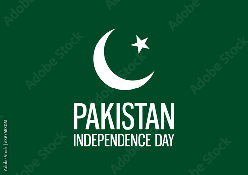 Pakistan Independence Day vector. Pakistan flag vector. National holiday in Pakistan. Important day