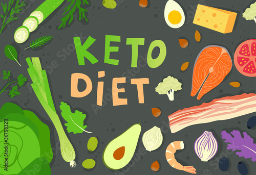 The keto or ketogenic diet. A diet low in carbohydrates for weight loss. Insulin resistance and proper nutrition.