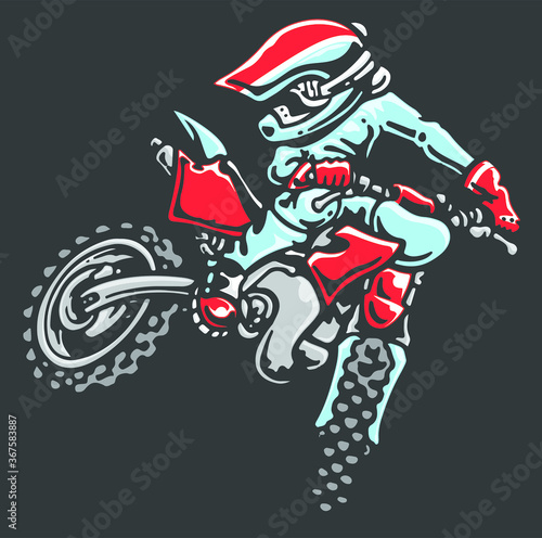 motorcycle rider on a motorcycle