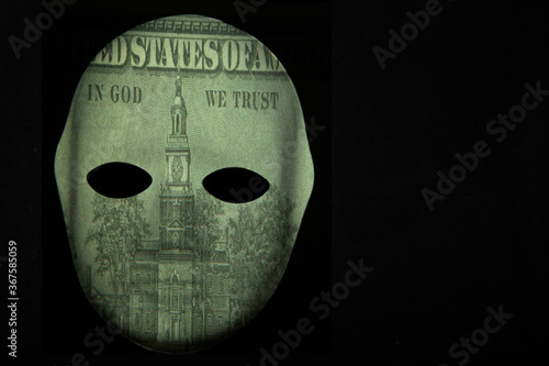 image of mask dark background 