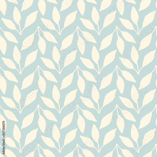 Seamless floral pattern with leaves © rosypatterns