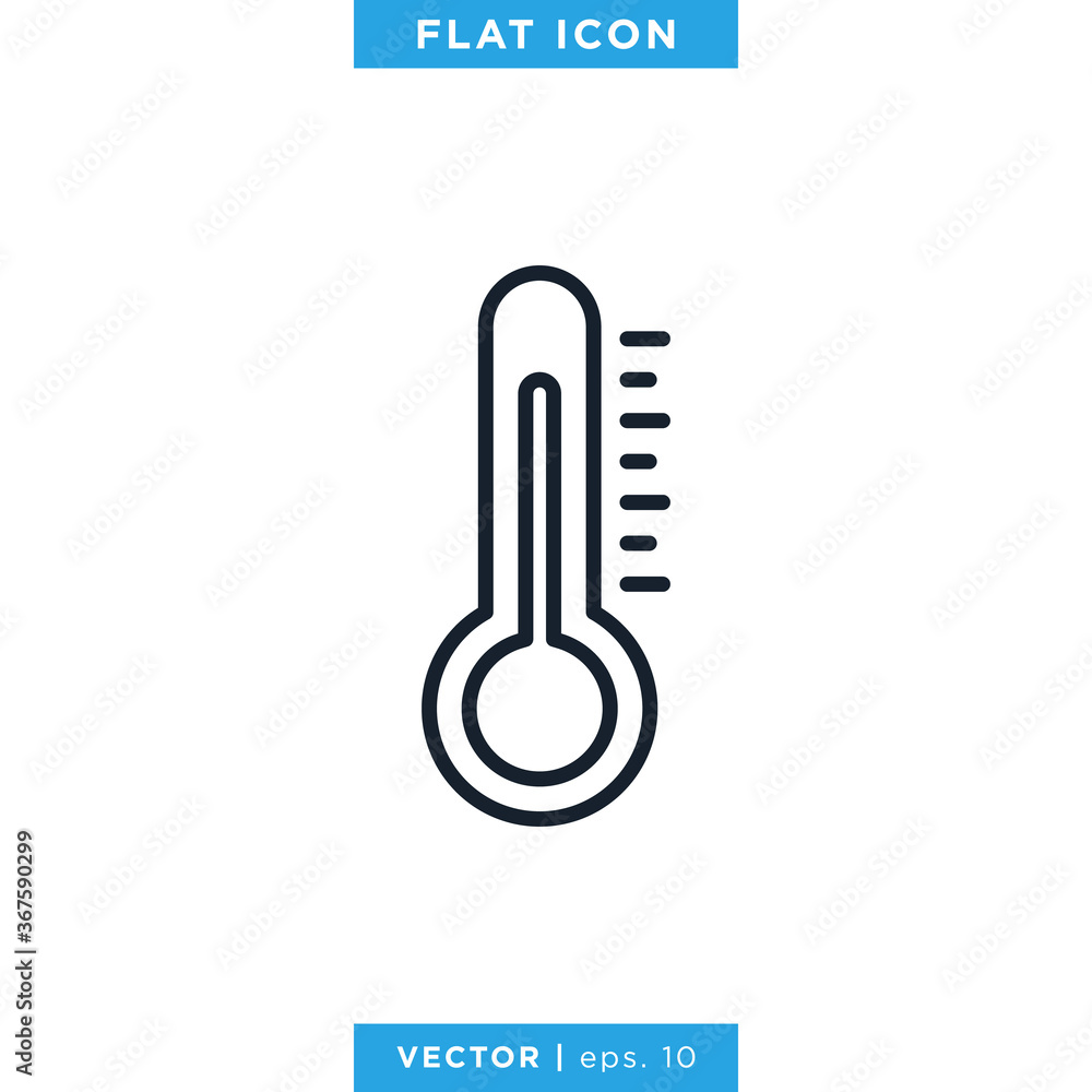 Thermometer Icon Vector Design Template Thermometer Icon Vector Design Template