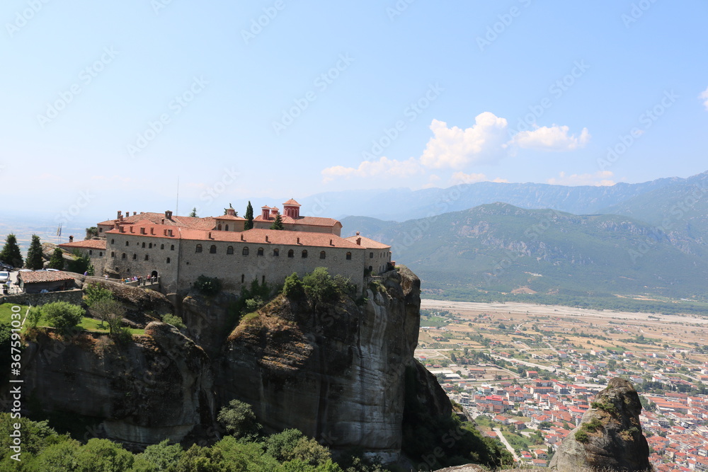 Monastery in the mountains, Meteora, Greece